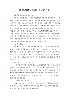 供销系统服务体系考察报告（通用3篇）.docx