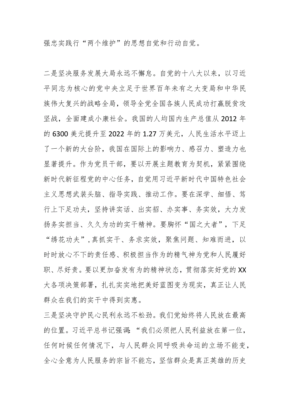 个人在2023年主题教育理论学习专题研讨会发言提纲.docx_第2页