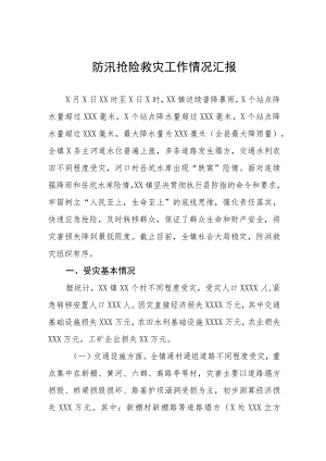 2023防汛抢险救灾工作情况汇报(九篇).docx