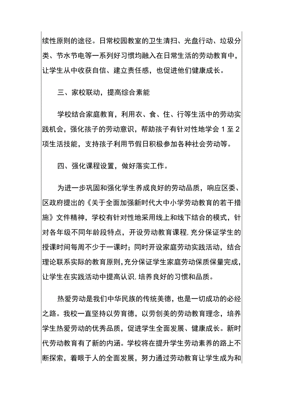 2023中学劳动教育开展报告工作总结.docx_第2页