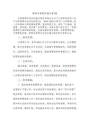 精细化管理实施方案12.docx