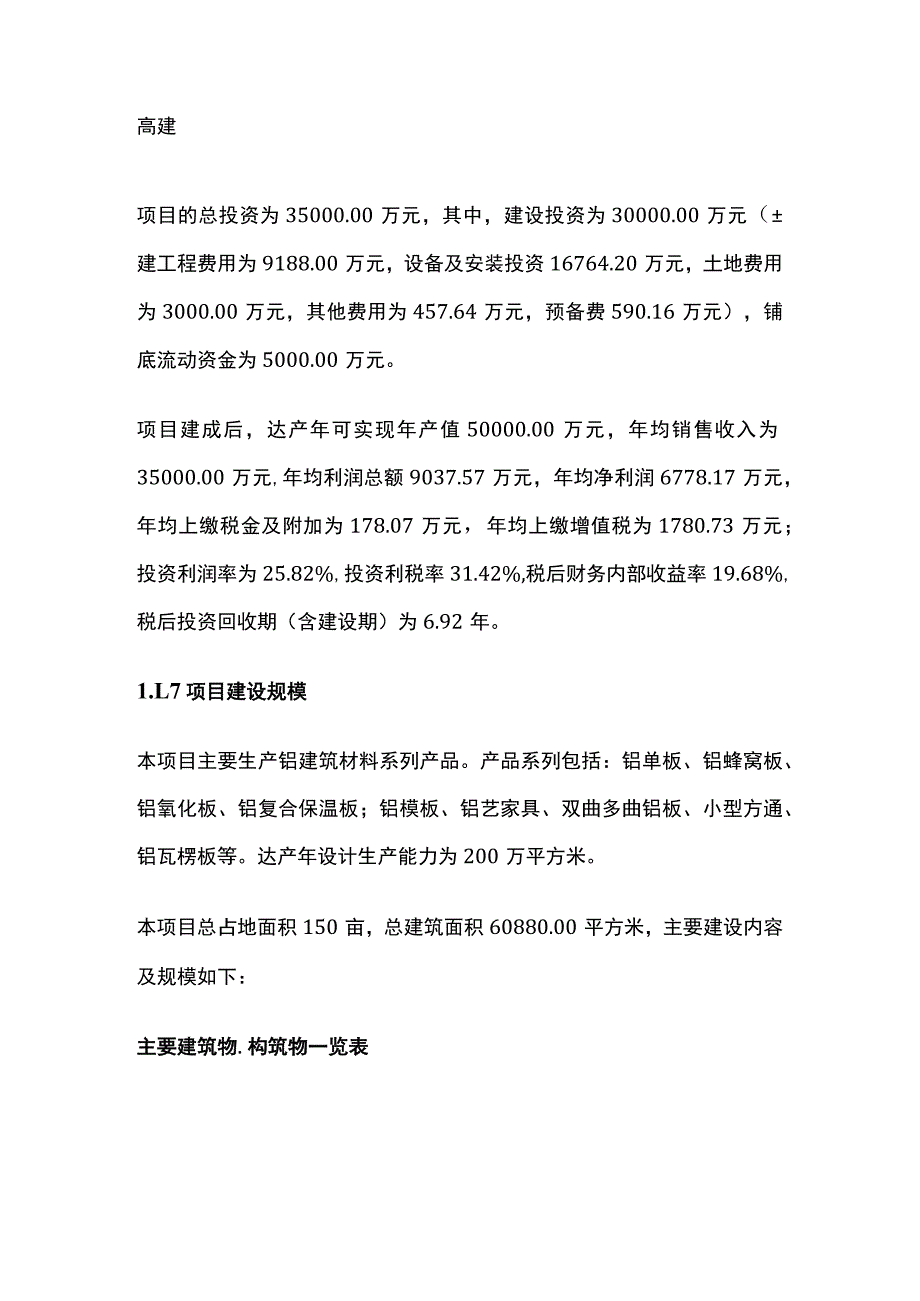 铝建筑材料系列产品项目可行性研究报告模板.docx_第2页