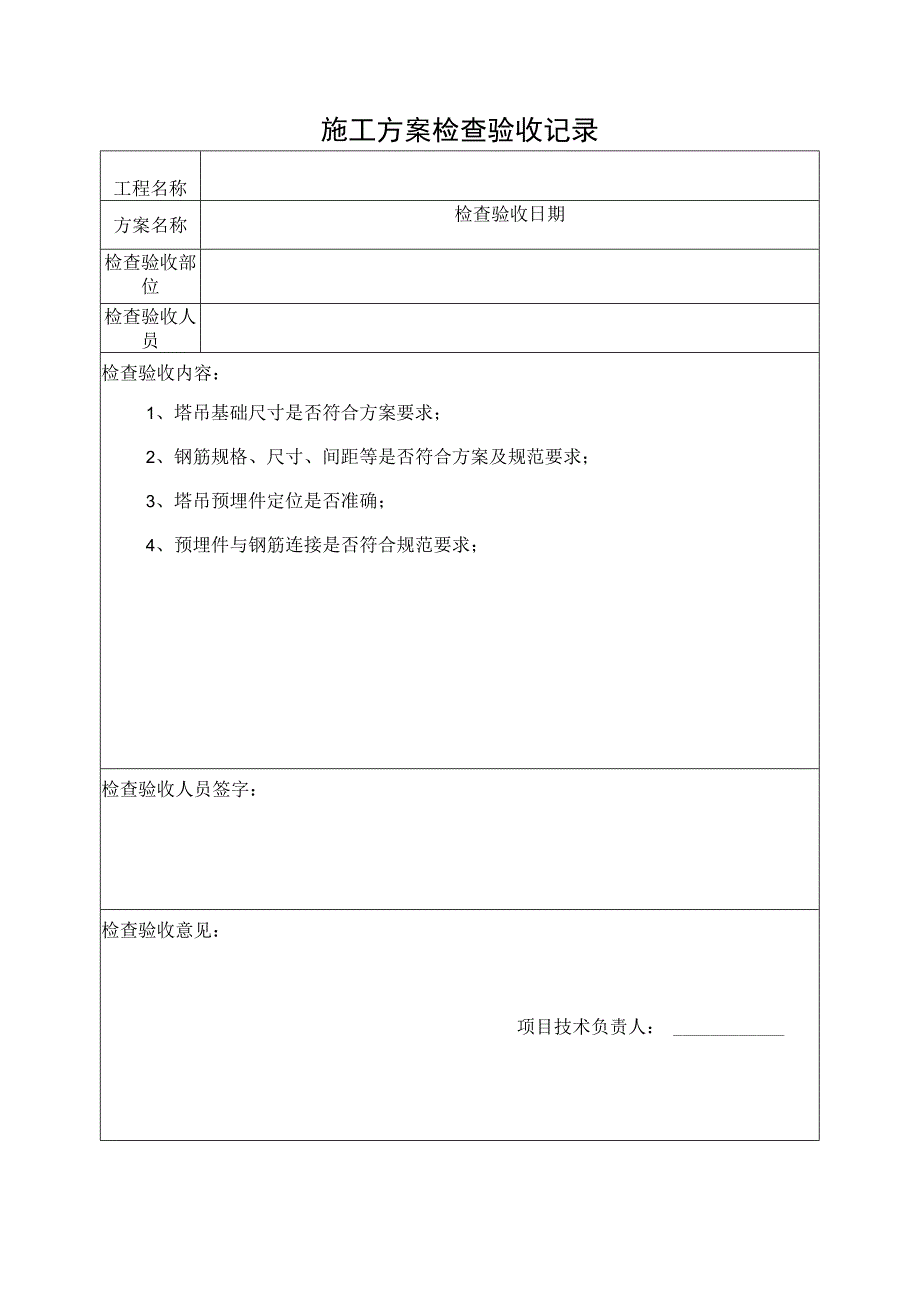 施工方案检查验收记录.docx_第1页