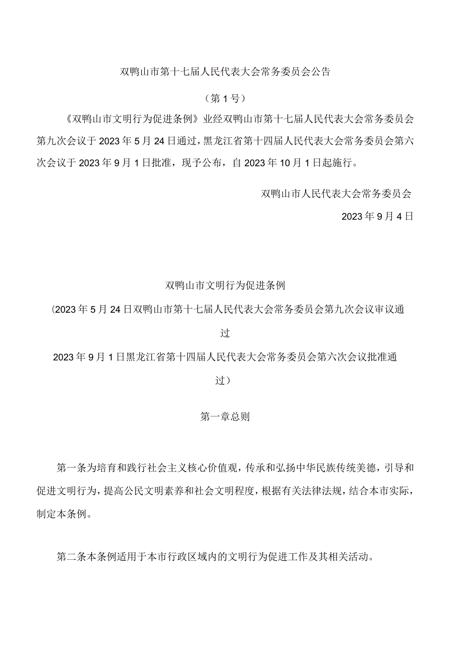 双鸭山市文明行为促进条例.docx_第1页