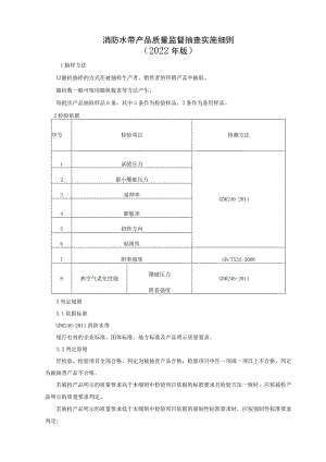 消防水带产品质量监督抽查实施细则（2022年版）.docx