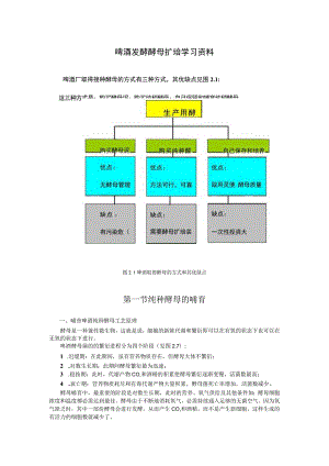 啤酒发酵酵母扩培学习资料.docx