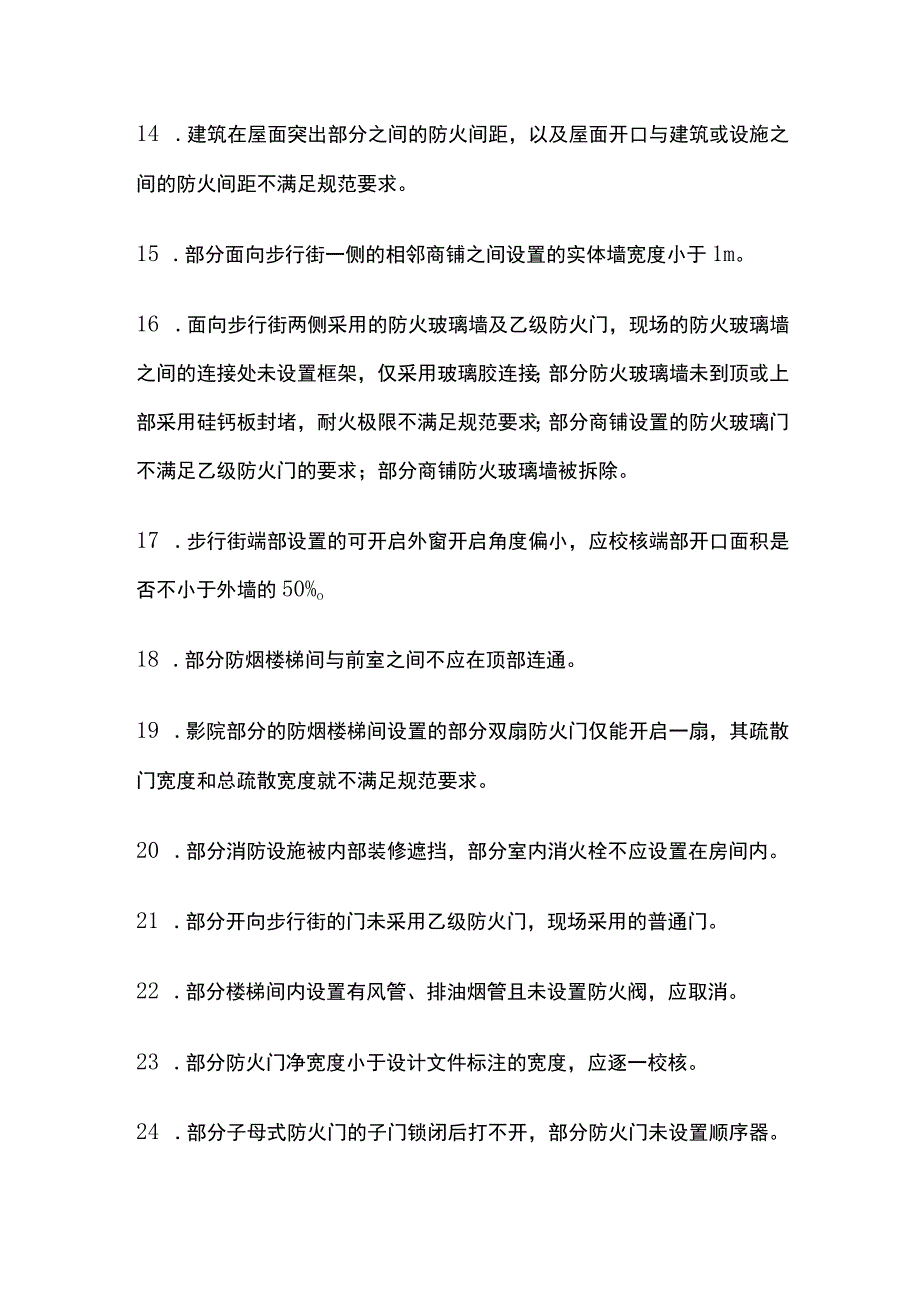 商业步行街消防验收专家组提出的建筑专业违反规范的问题.docx_第3页