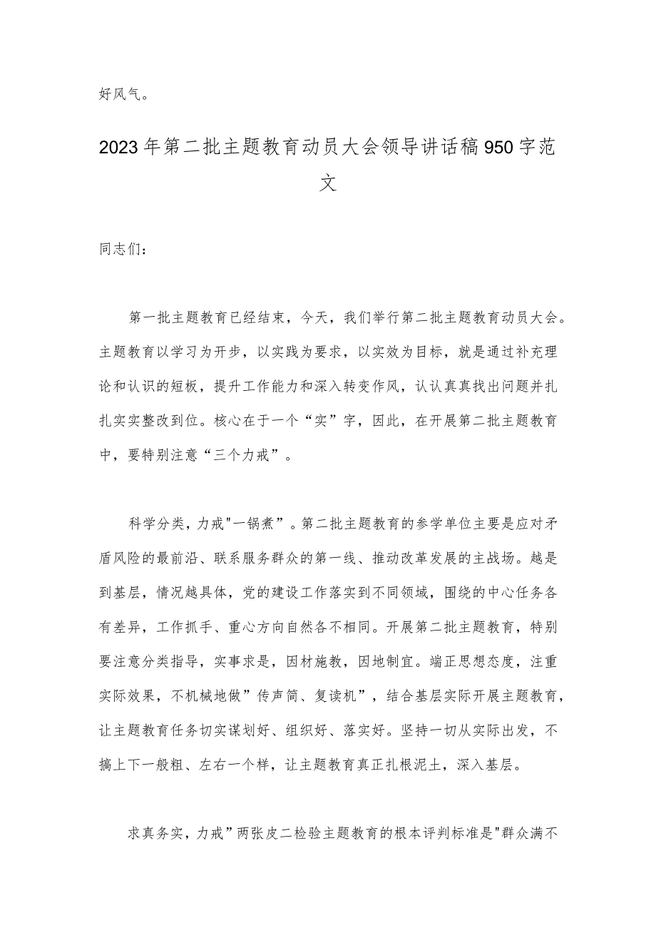 2023年开展推进推进好第二批主题教育学习研讨交流发言材料【2篇】供参考.docx_第3页