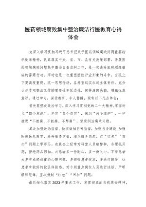 医疗领域腐败问题专项整治阶段性报告、工作方案、心得体会共十二篇.docx