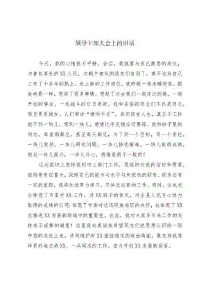 领导干部大会上的讲话.docx