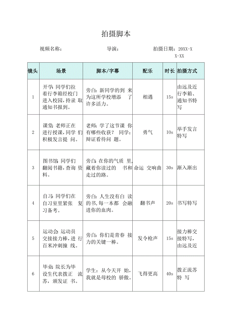 视频拍摄分镜头脚本精选5篇.docx_第2页