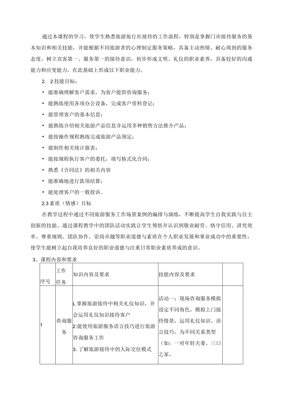 《旅行社业务》课程标准.docx_第2页