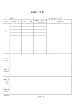 业务员日报表.docx