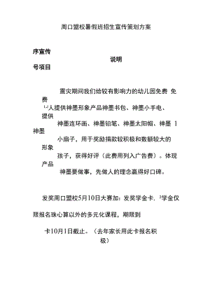 招生宣传方案【培训机构招生策划方案】.docx