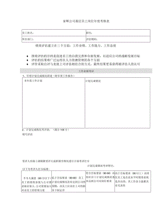 2022年(岗位职责)岗位考核表说明手册(个).docx