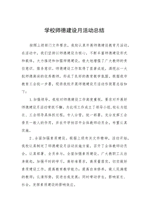 (四篇)2023年师德建设月活动总结.docx