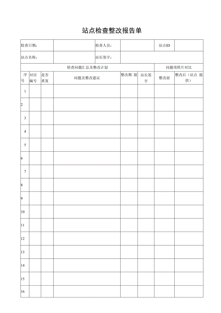 站点检查整改报告单.docx_第1页