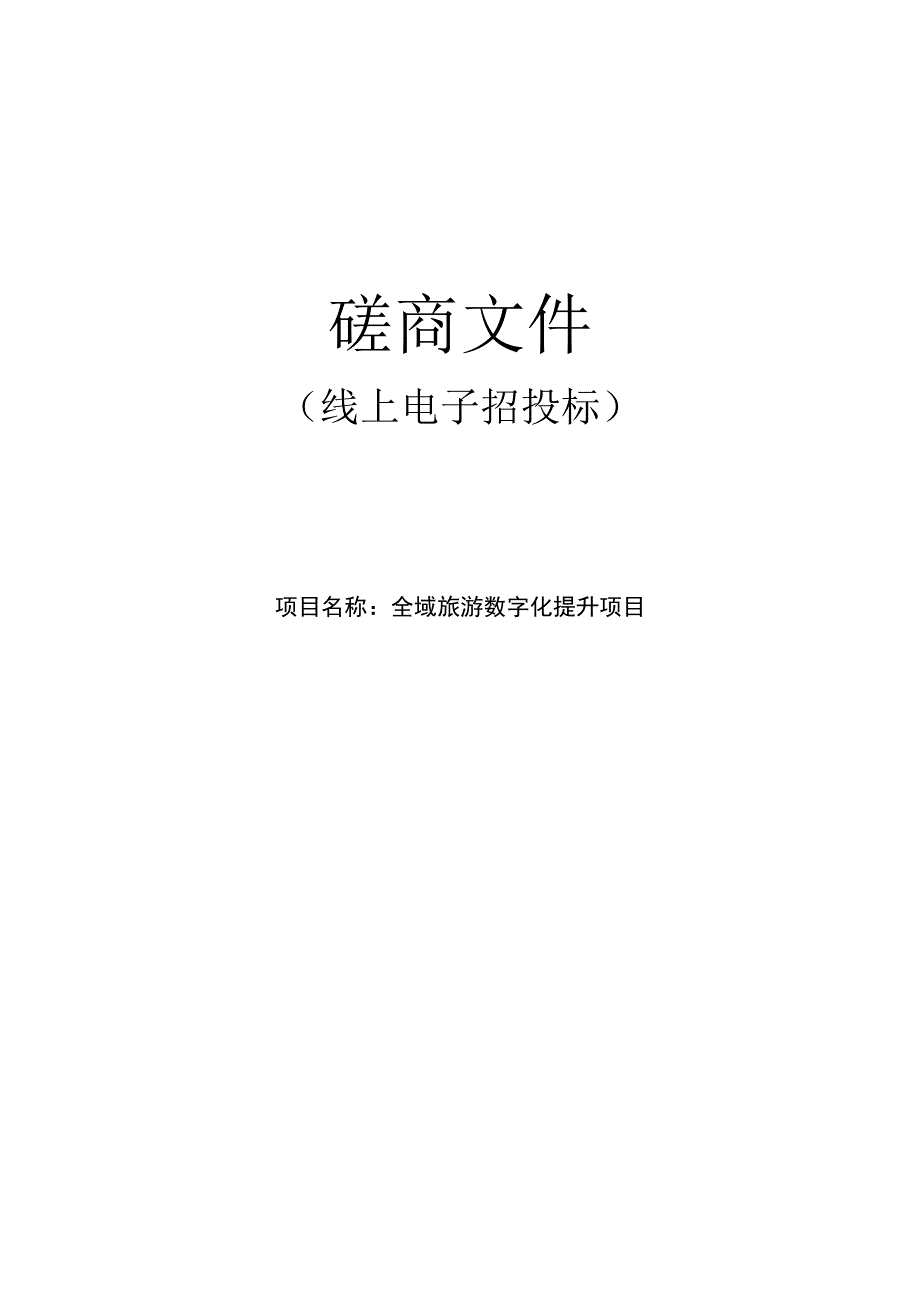 全域旅游数字化提升项目招标文件.docx_第1页