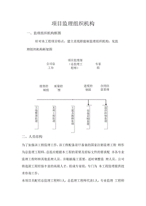 项目监理组织机构.docx