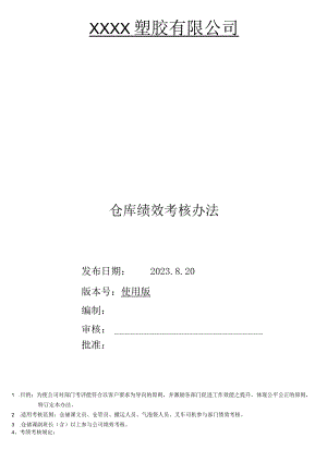 仓库绩效考核办法817.docx