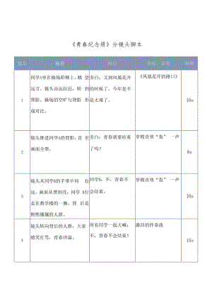 短视频分镜头拍摄脚本-精选5套.docx