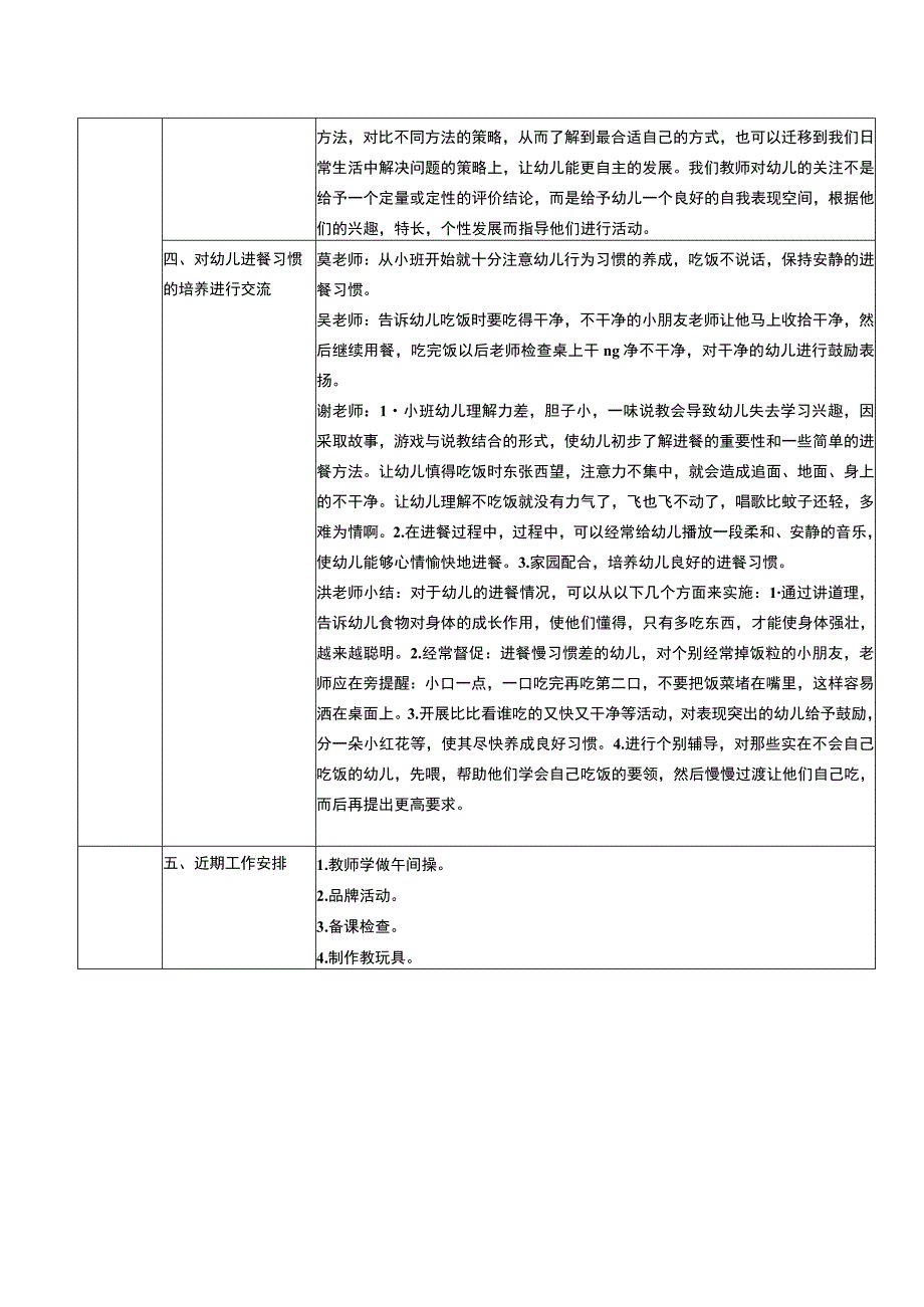 幼儿园小班教研活动记录表.docx_第2页