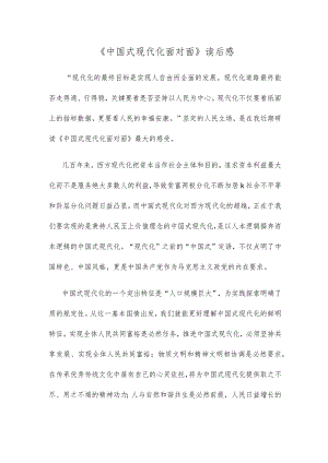 《中国式现代化面对面》读后感.docx