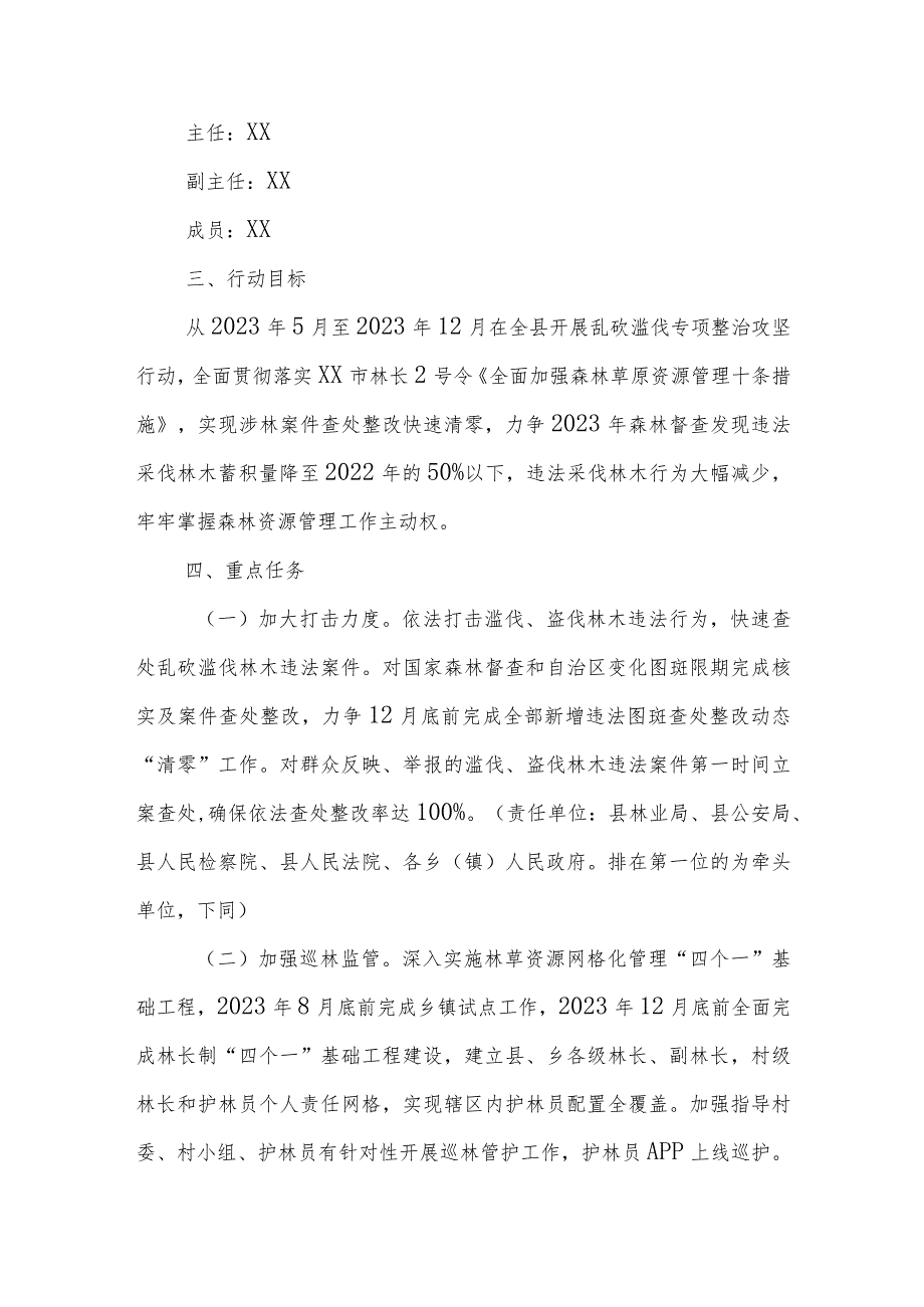 XX县2023年乱砍滥伐专项整治攻坚行动实施方案.docx_第2页