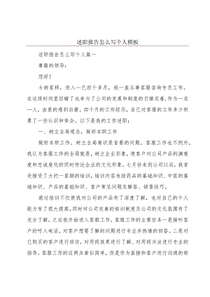 述职报告怎么写个人模板.docx