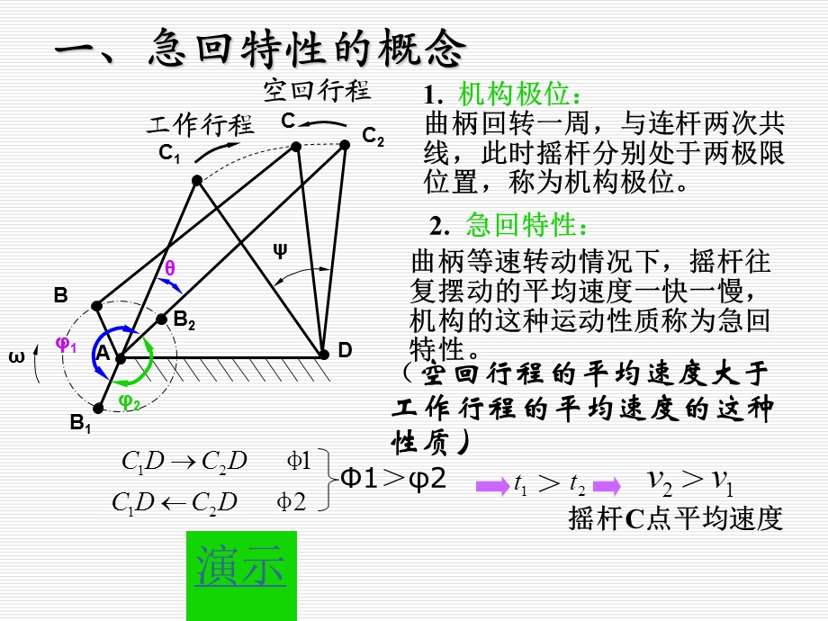 铰链四杆机构的急回特性.ppt_第3页