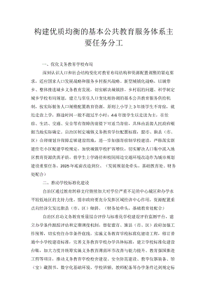 内蒙古构建优质均衡的基本公共教育服务体系主要任务分工.docx