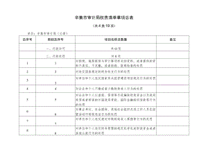 辛集市审计局权责清单事项总表共4类19项.docx