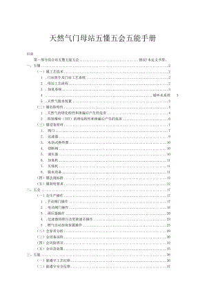 天然气门母站五懂五会五能手册.docx