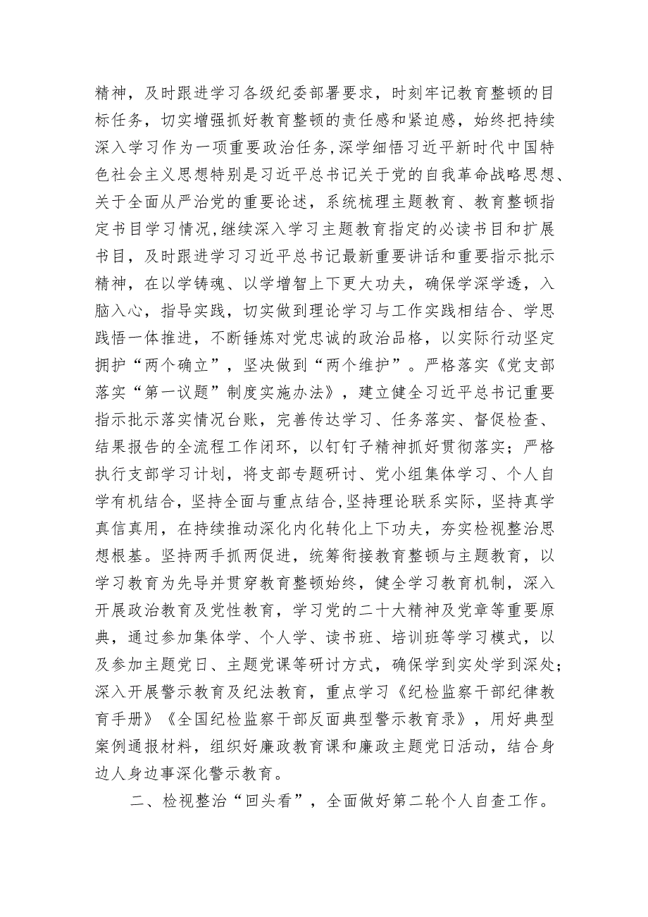 2023年纪检监察干部传达学习贯彻教育整顿检视整治工作推进会精神研讨发言心得体会材料.docx_第2页