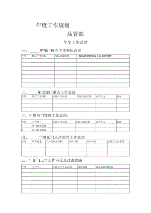 质量部品管部门QC QE年度总结表格模板 .docx