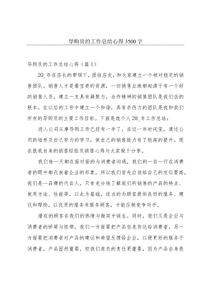 导购员的工作总结心得3500字.docx