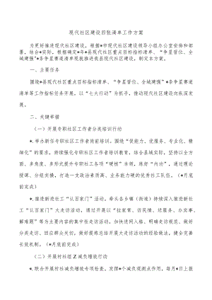 现代社区建设四张清单工作方案.docx