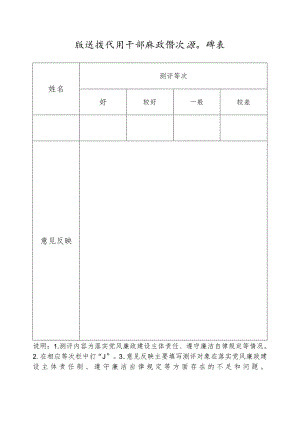 表--拟选拔任用干部廉政情况测评表.docx