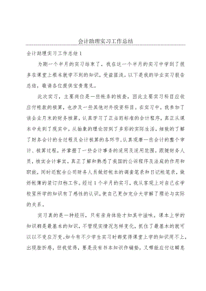 会计助理实习工作总结.docx