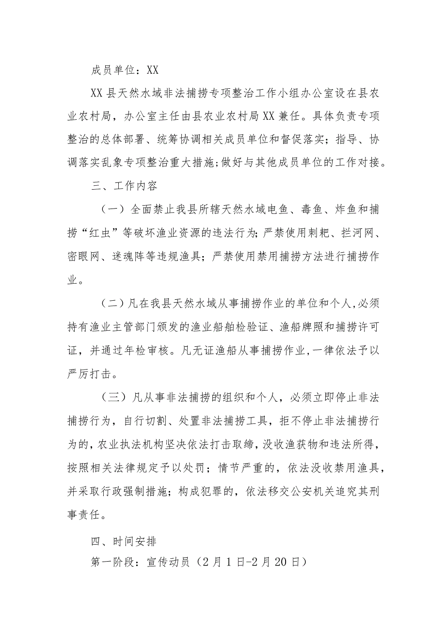 XX县天然水域非法捕捞专项整治实施方案.docx_第2页