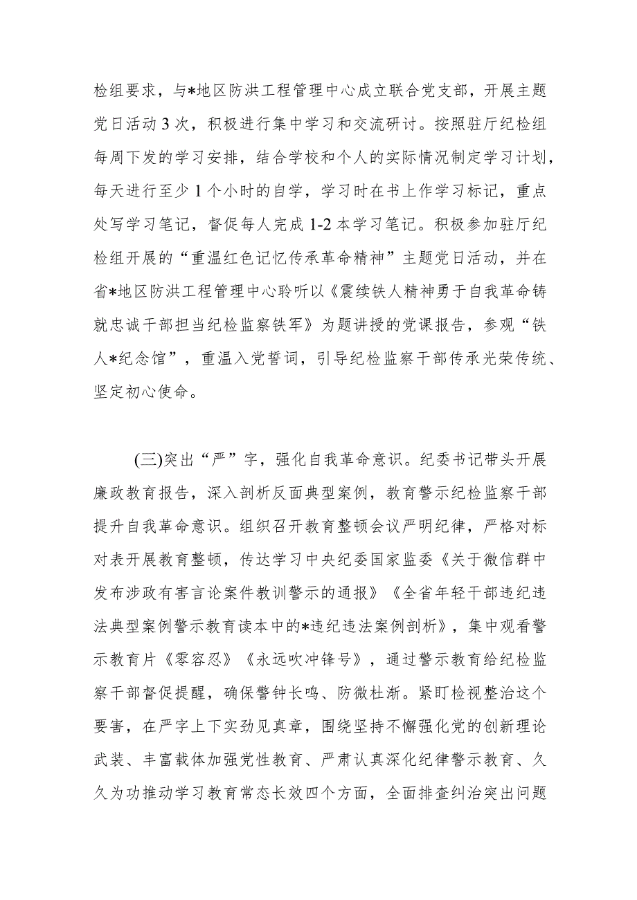 纪检监察干部队伍教育整顿回头看总结报告.docx_第2页