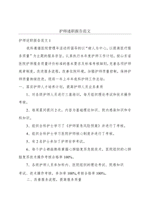 护师述职报告范文.docx