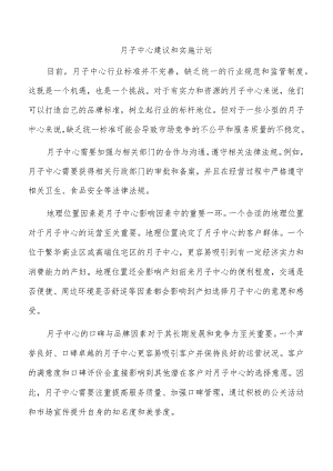 月子中心建议和实施计划.docx