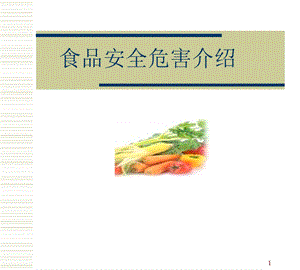 食品安全危害综述.ppt