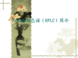 高效液相色谱HPLC简介.ppt