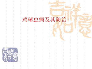 鸡球虫病及其防治.ppt