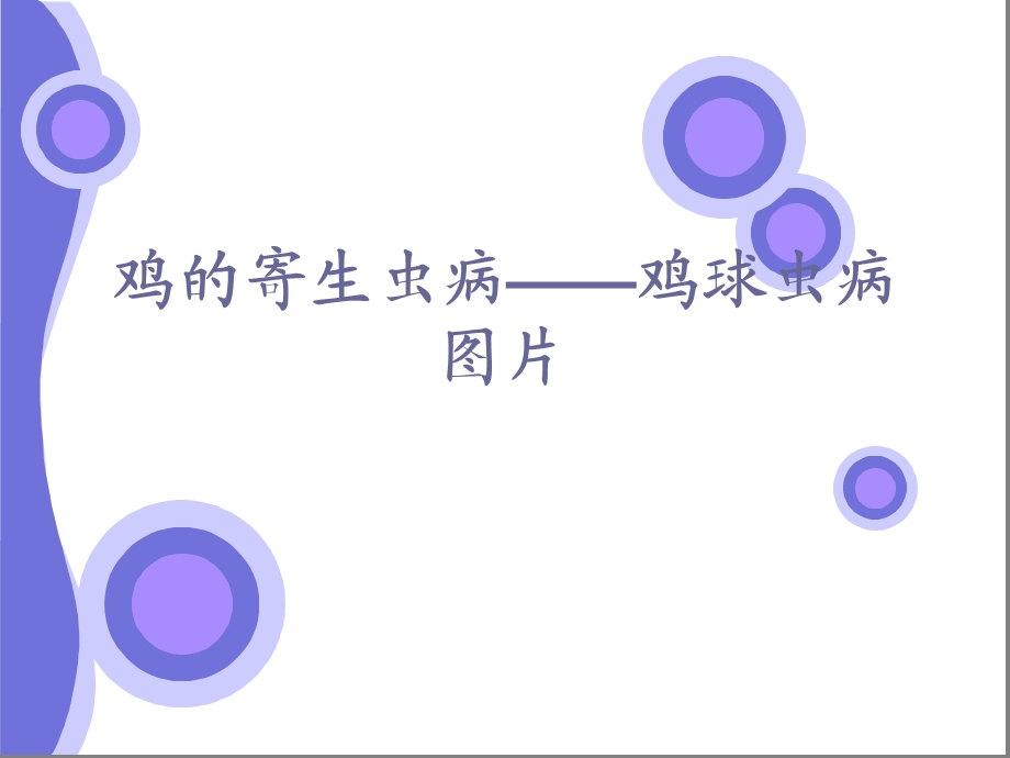 鸡的寄生虫病.ppt_第1页