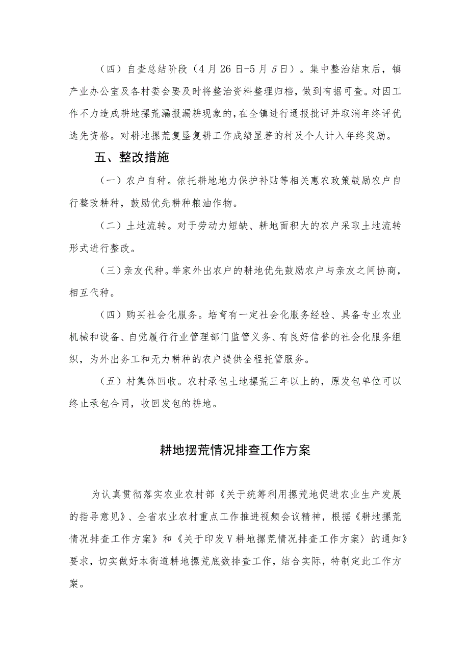 2023农村耕地撂荒专项整治行动实施方案【八篇精选】供参考.docx_第3页