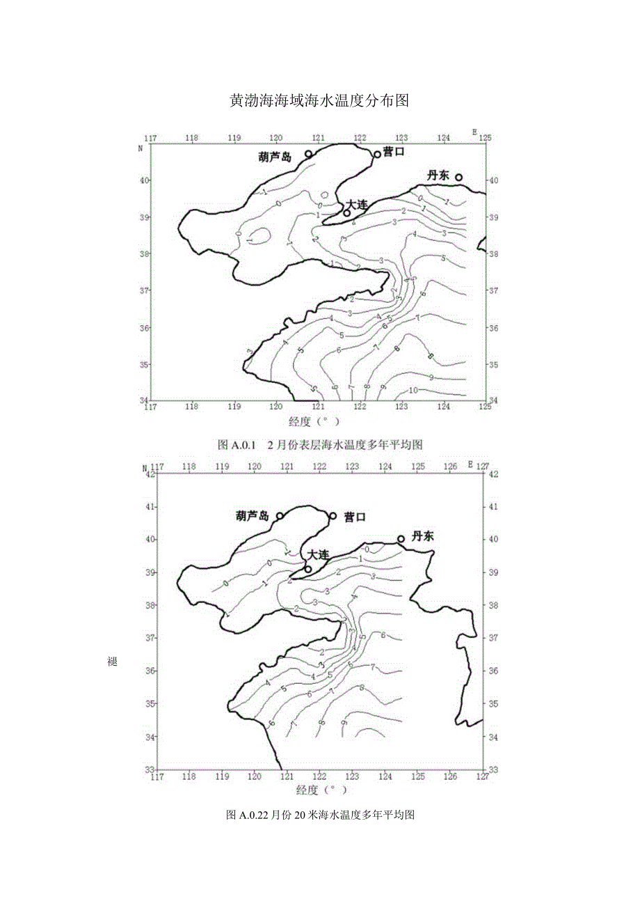 黄渤海海域海水温度分布图.docx_第1页