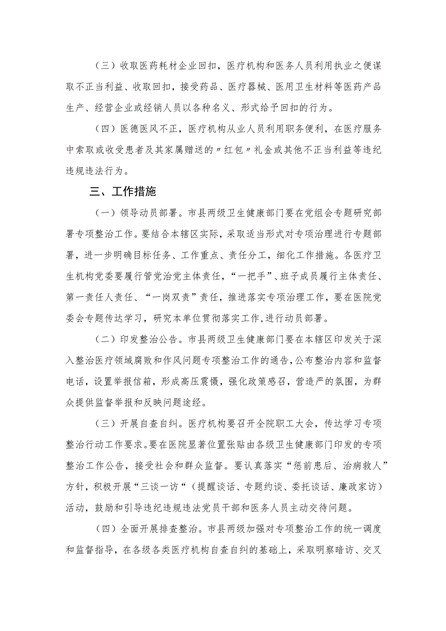 2023年度关于开展纠正医药购销领域不正之风实施方案精选12篇.docx_第2页